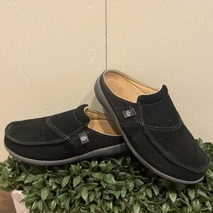 Black Suede Women's Mules
